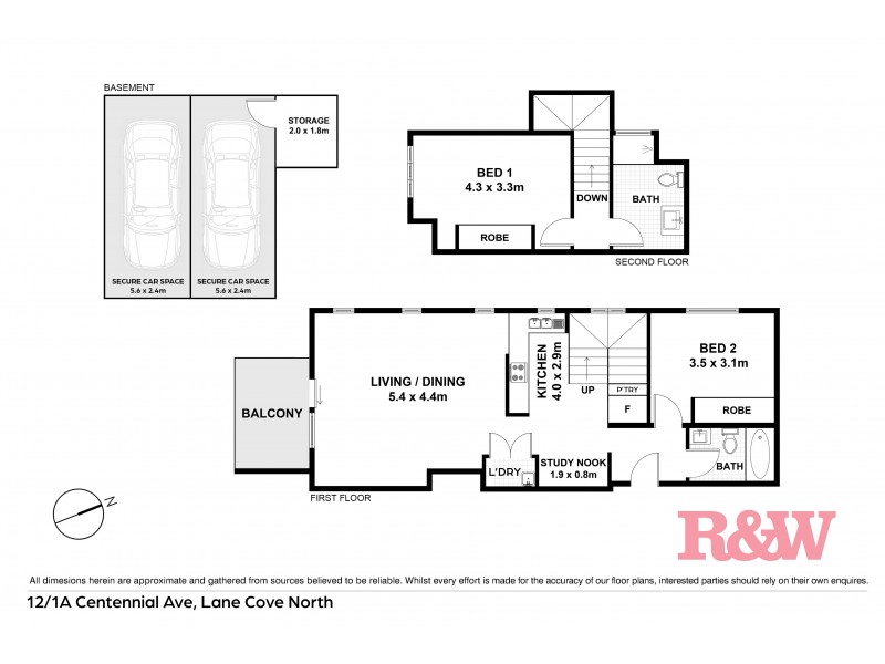 12/1A Centennial Avenue, Lane Cove North NSW 2066 Floorplan