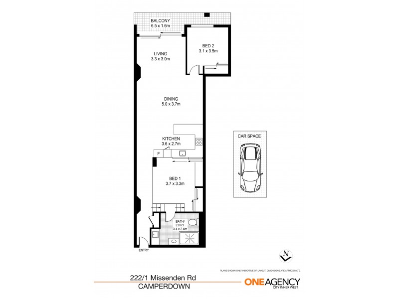 222/1 Missenden Road, Camperdown NSW 2050 Floorplan
