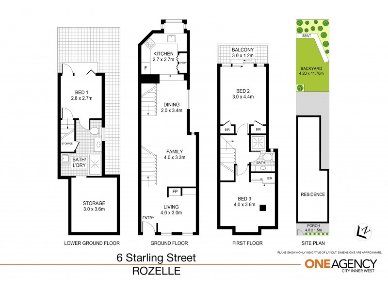6 Starling Street, Rozelle NSW 2039 Floorplan