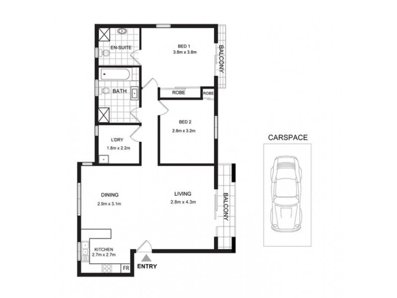 4/43 Ewart Street, Marrickville NSW 2204 Floorplan