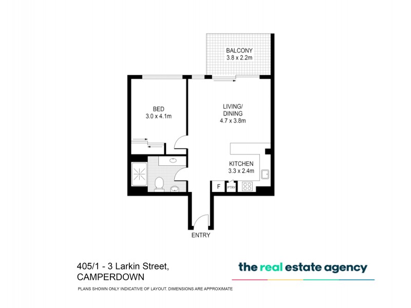 405/1 Larkin Street, Camperdown NSW 2050 Floorplan