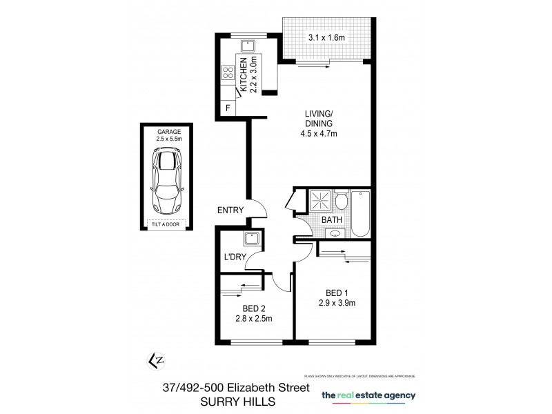 37/492 Elizabeth Street, Surry Hills NSW 2010 Floorplan