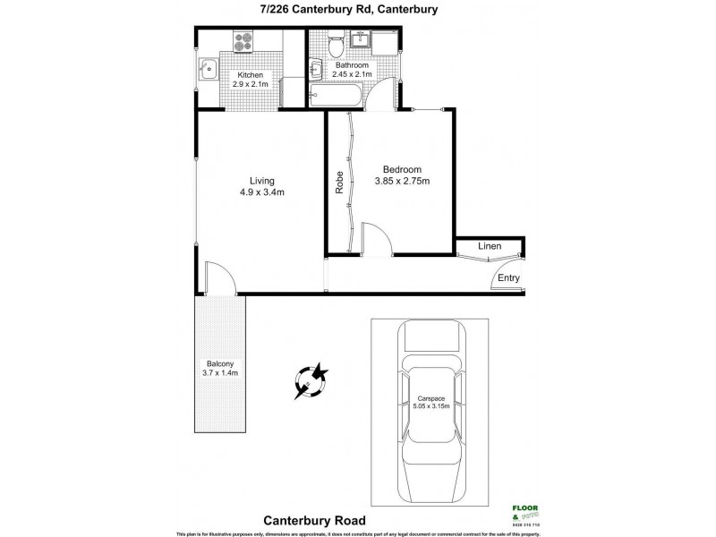 7/226-240 Canterbury Road, Canterbury NSW 2193 Floorplan
