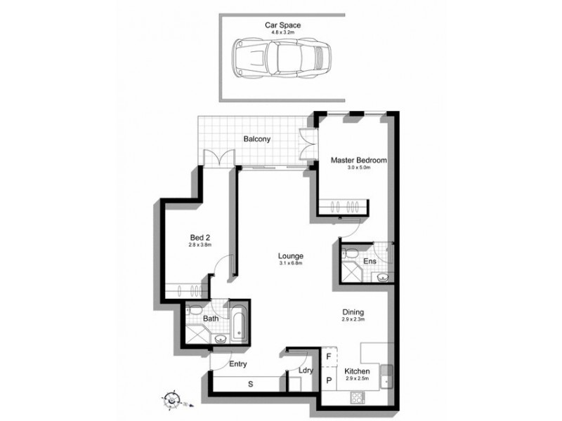 609/261 Harris Street, Pyrmont NSW 2009 Floorplan