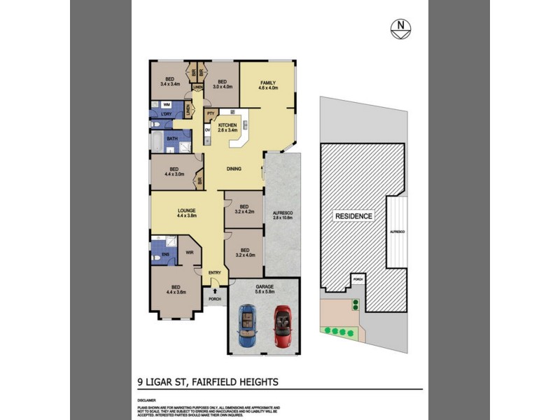 9 Ligar Street, Fairfield Heights NSW 2165 Floorplan