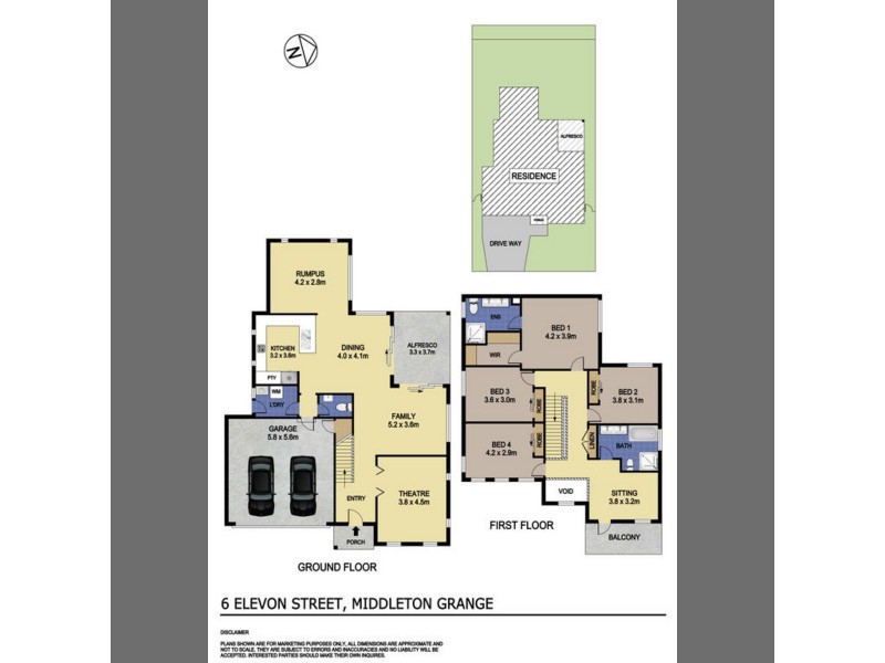 6 Elevon Street, Middleton Grange NSW 2171 Floorplan