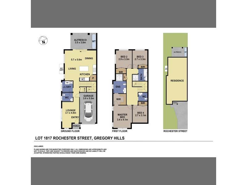 Lot 1817 Rochester Street, Gregory Hills NSW 2557 Floorplan
