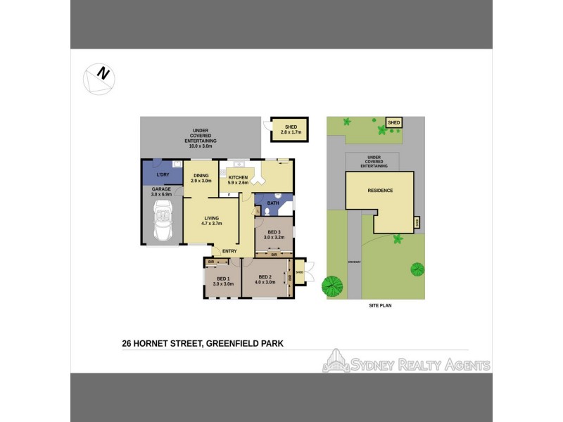 26 Hornet Street, Greenfield Park NSW 2176 Floorplan