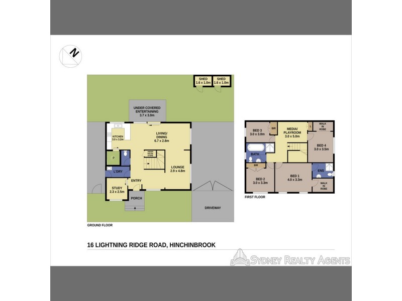 16 Lightning Ridge Road, Hinchinbrook NSW 2168 Floorplan
