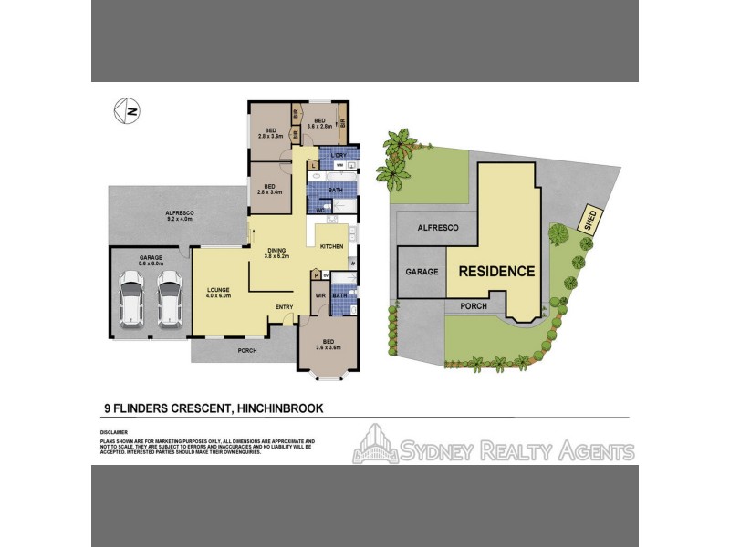 9 Flinders Crescent, Hinchinbrook NSW 2168 Floorplan