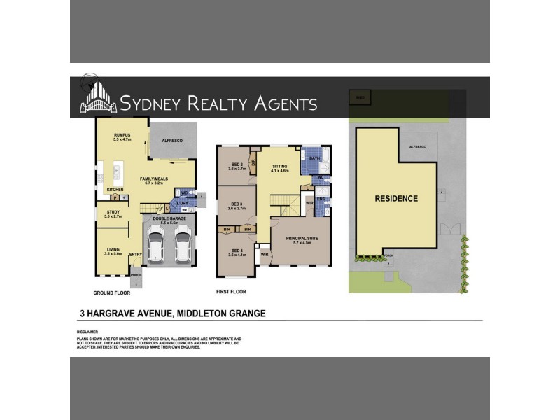 3 Hargrave Avenue, Middleton Grange NSW 2171 Floorplan