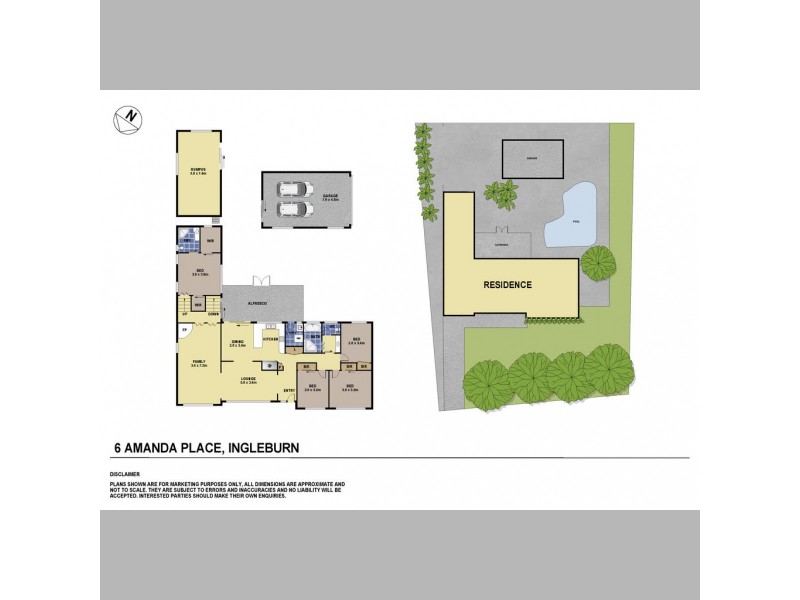 6 Amanda Place, Ingleburn NSW 2565 Floorplan