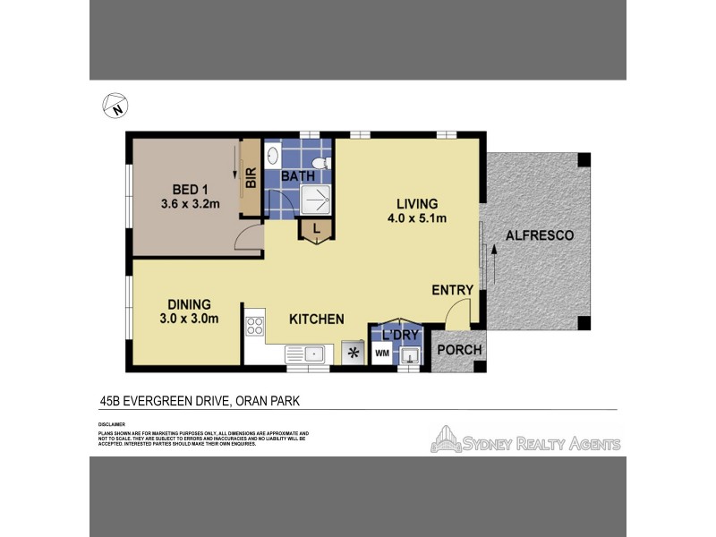 45B Evergreen Drive, Oran Park NSW 2570 Floorplan