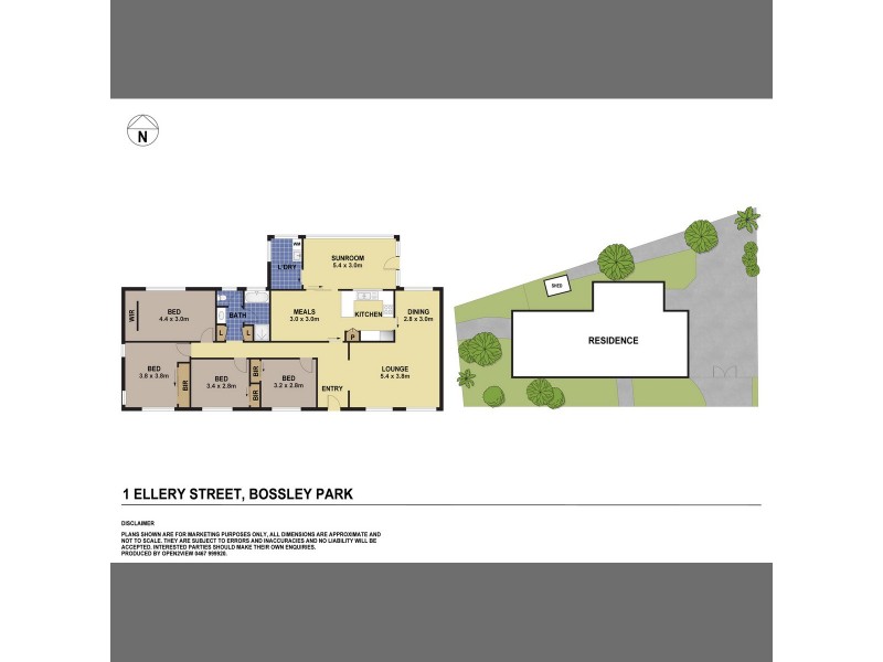 1 Ellery Street, Bossley Park NSW 2176 Floorplan