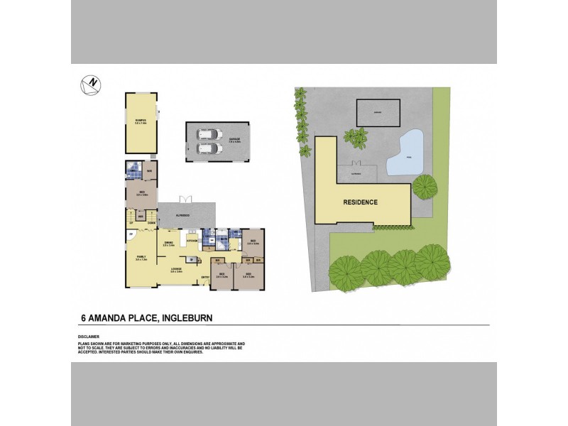 6 Amanda Place, Ingleburn NSW 2565 Floorplan