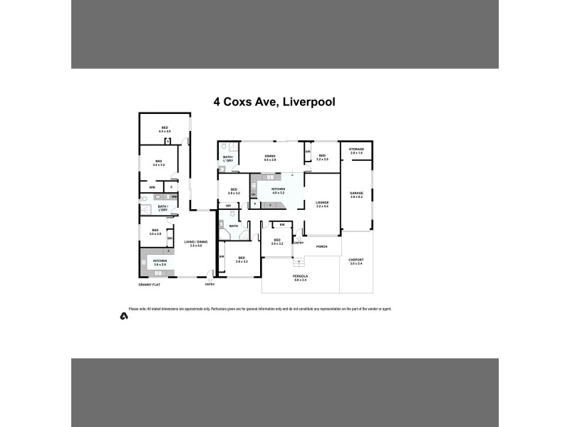 4 Coxs Avenue, Liverpool NSW 2170 Floorplan