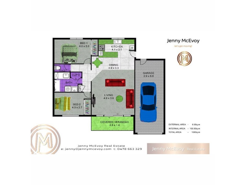 2/46 Boongala Terrace, Maroochydore QLD 4558 Floorplan