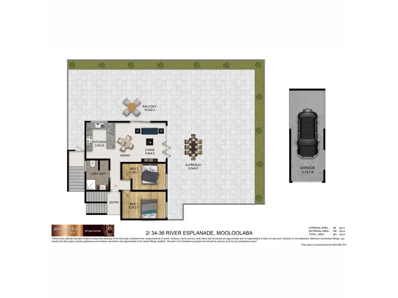 2/34 River Esplanade, Mooloolaba QLD 4557 Floorplan