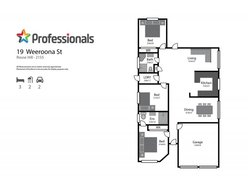 19 Weeroona Place, Rouse Hill NSW 2155 Floorplan