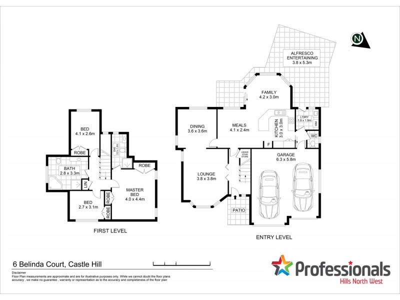 6 Belinda Court, Castle Hill NSW 2154 Floorplan