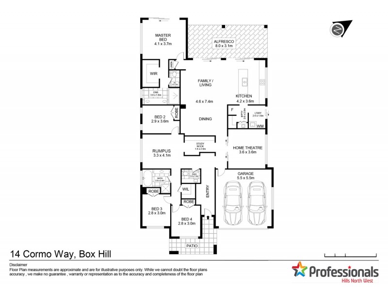 14 Cormo Way, Box Hill NSW 2765 Floorplan