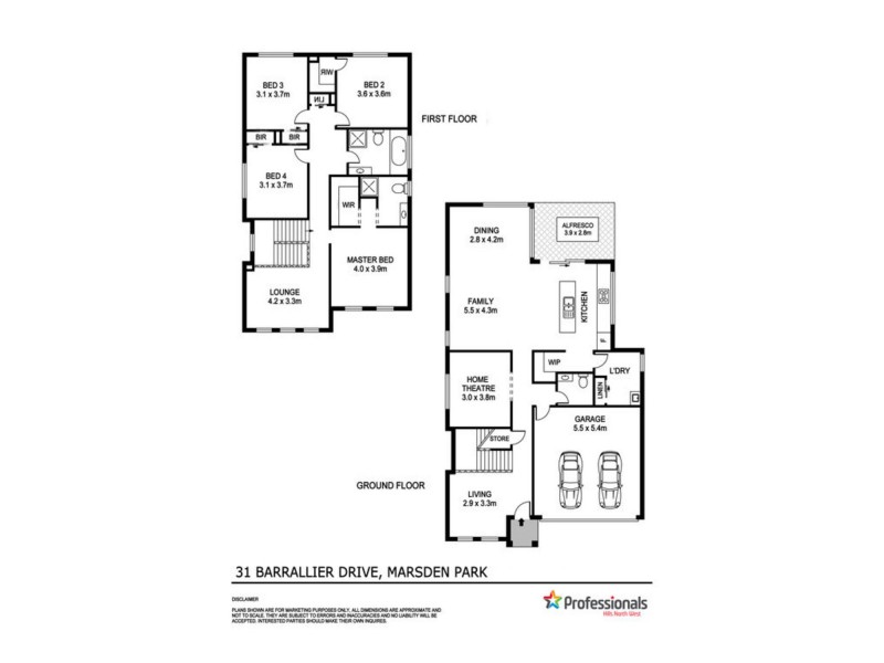 31 Barrallier Drive, Marsden Park NSW 2765 Floorplan
