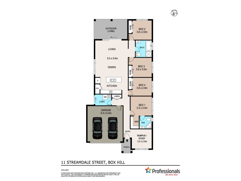11 Streamdale Street, Box Hill NSW 2765 Floorplan
