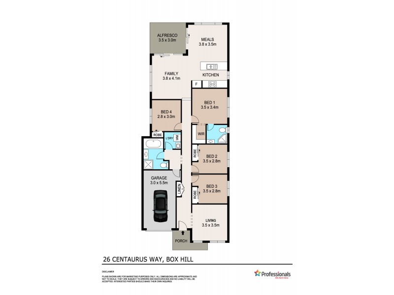 26 Centaurus Way, Box Hill NSW 2765 Floorplan