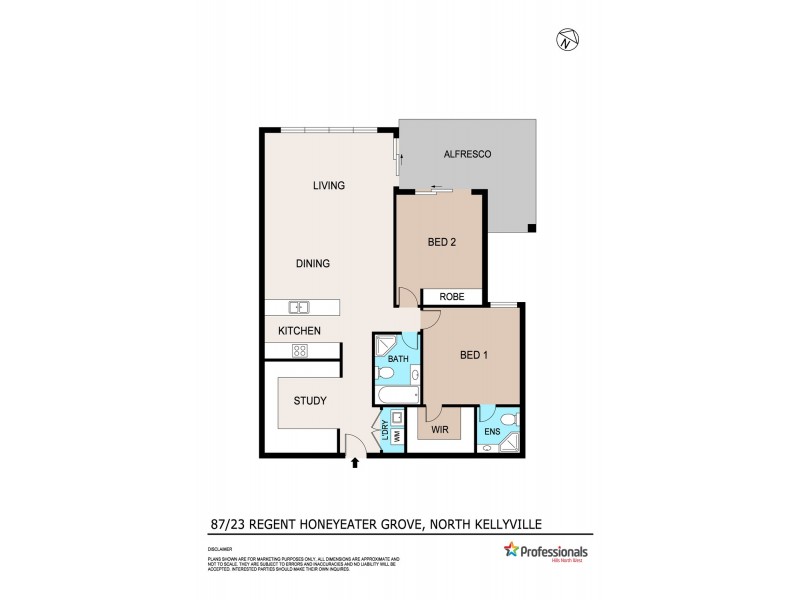 87/23 Regent Honeyeater Grove, Kellyville NSW 2155 Floorplan