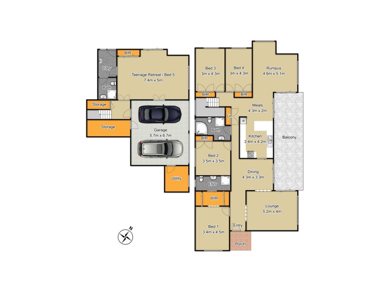 1 Kingston Close, West Pennant Hills NSW 2125 Floorplan