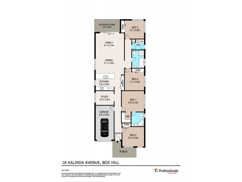 18 Kalinda Avenue, Box Hill NSW 2765 Floorplan
