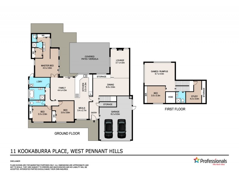 11 Kookaburra Place, West Pennant Hills NSW 2125 Floorplan