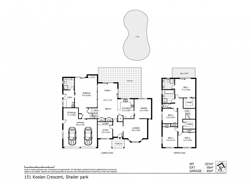 151 Koolan Crescent, Shailer Park QLD 4128 Floorplan