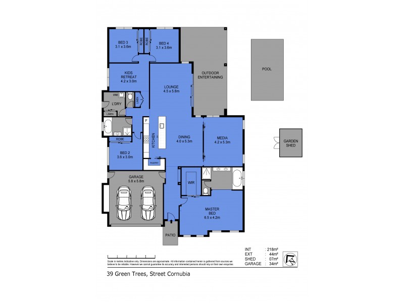 39 Green Trees Drive, Cornubia QLD 4130 Floorplan