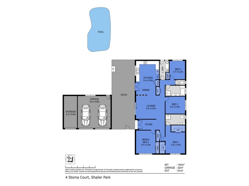 4 Stoma Court, Shailer Park QLD 4128 Floorplan