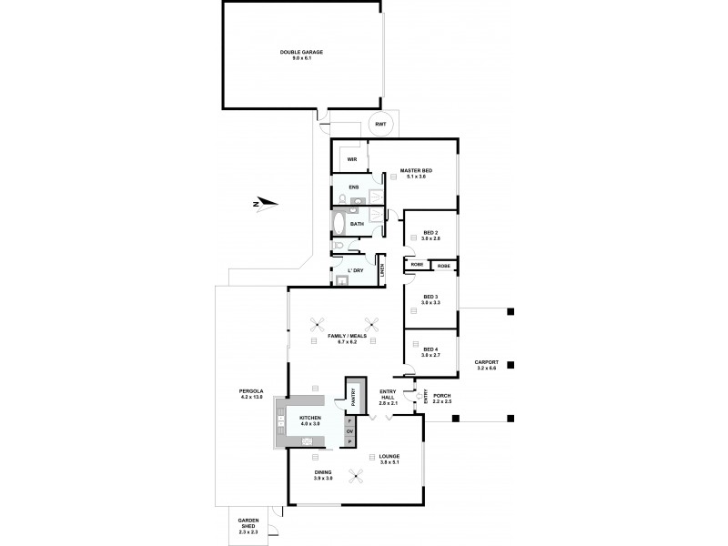 276 Pimpala Road, Woodcroft SA 5162 Floorplan