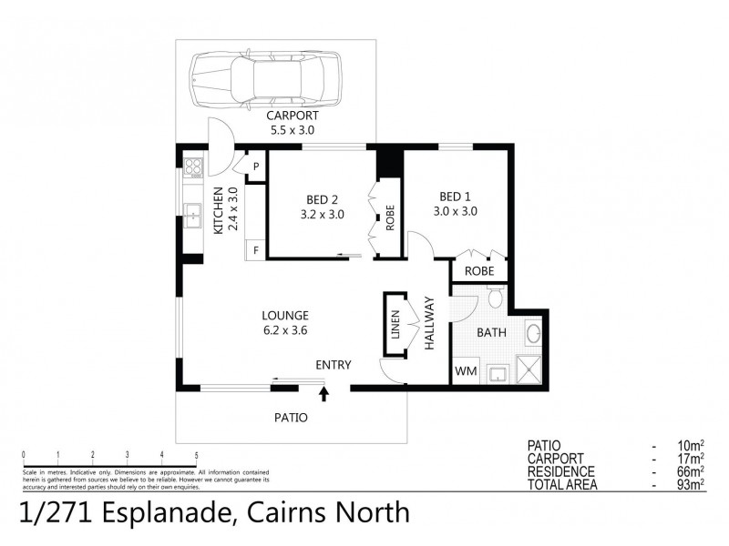 1/271-273 Esplanade, Cairns North QLD 4870 Floorplan