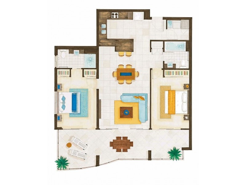 302/125-129 Esplanade, Cairns City QLD 4870 Floorplan