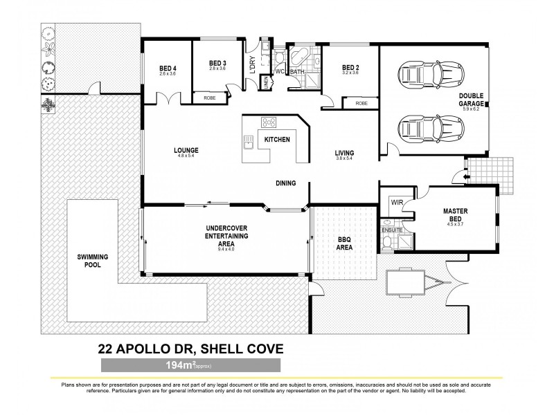 22 Apollo Drive, Shell Cove NSW 2529 Floorplan
