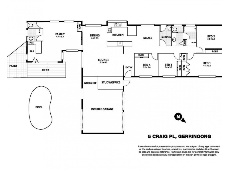 5 Craig Place, Gerringong NSW 2534 Floorplan