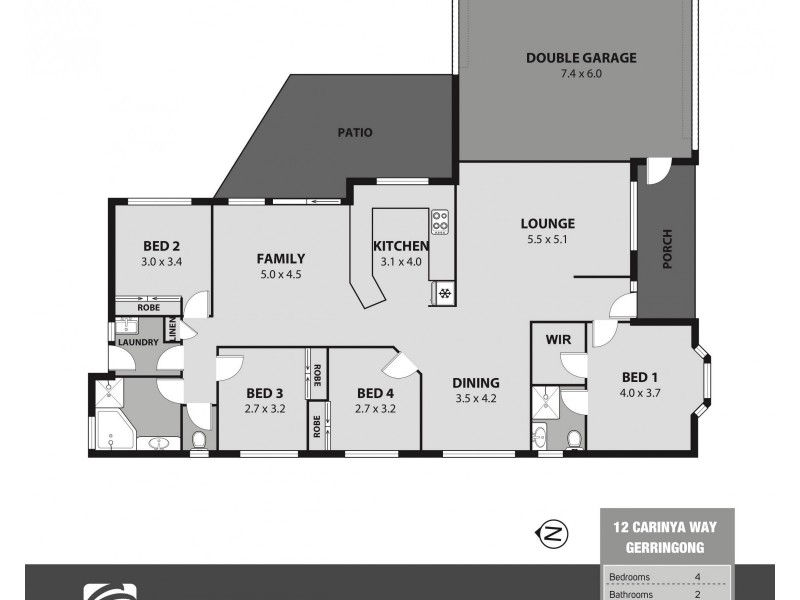 12 Carinya Way, Gerringong NSW 2534 Floorplan