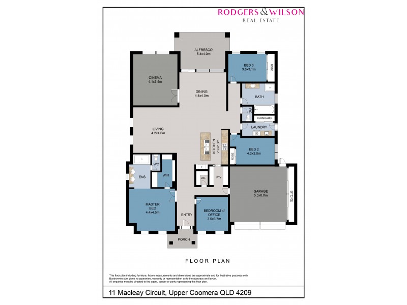11 MACLEAY CIRCUIT, Upper Coomera QLD 4209 Floorplan