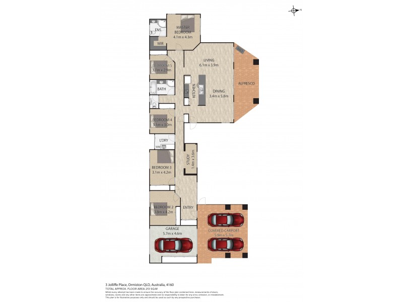3 Jolliffe Place, Ormiston QLD 4160 Floorplan