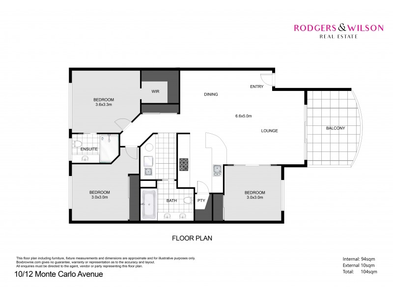 10/12 Monte Carlo Avenue, Surfers Paradise QLD 4217 Floorplan