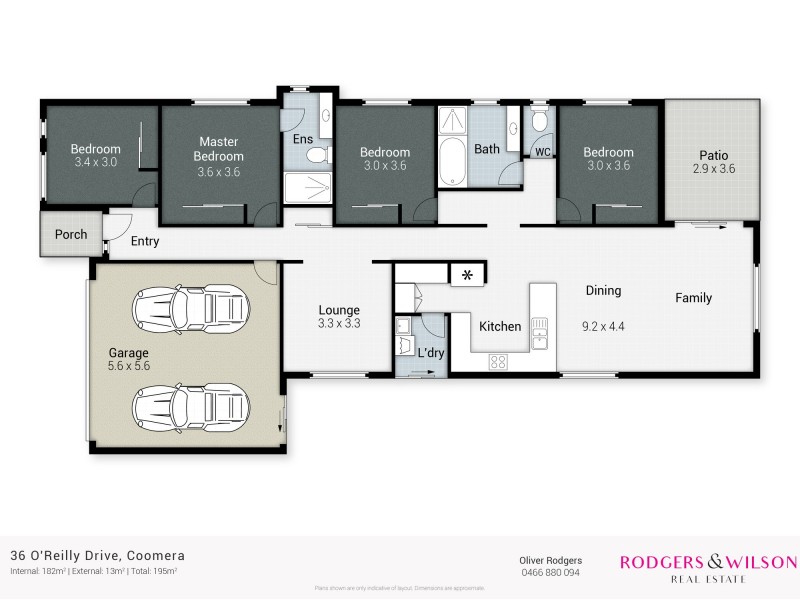36 O’Reilly Drive, Coomera QLD 4209 Floorplan