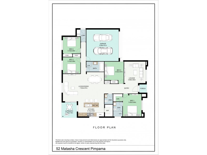 52 Matasha Crescent, Pimpama QLD 4209 Floorplan