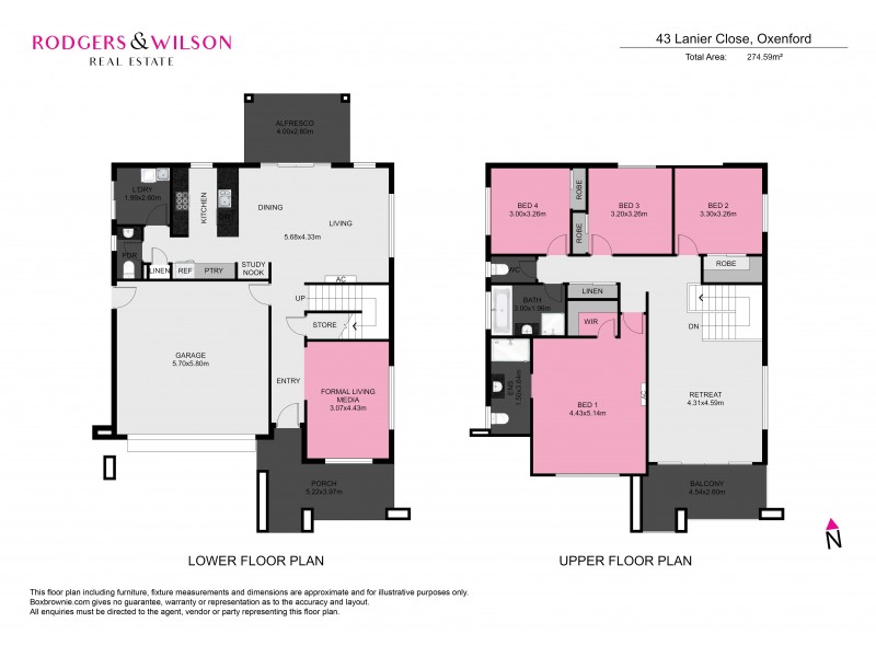 43 Lanier Close, Oxenford QLD 4210 Floorplan