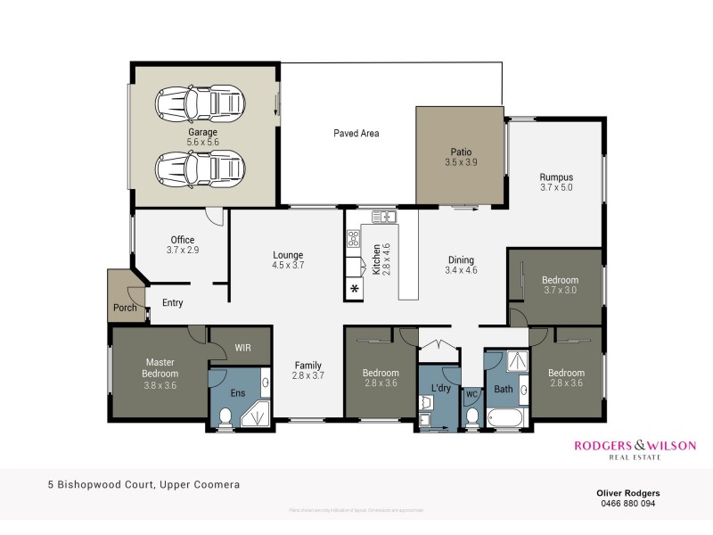 5 Bishopwood Court, Upper Coomera QLD 4209 Floorplan