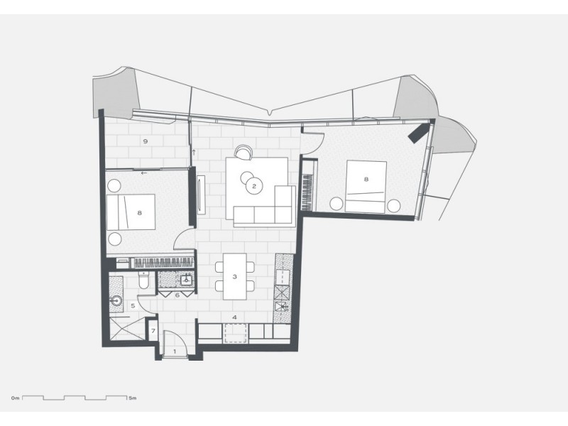 2406/2 The Lanes Boulevard, Mermaid Waters QLD 4218 Floorplan