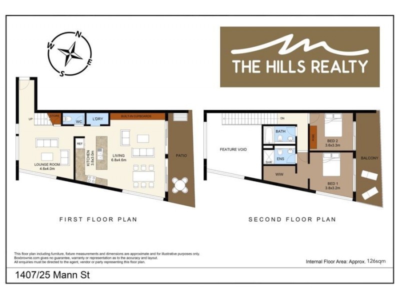 1407/25 Mann St, Gosford NSW 2250 Floorplan